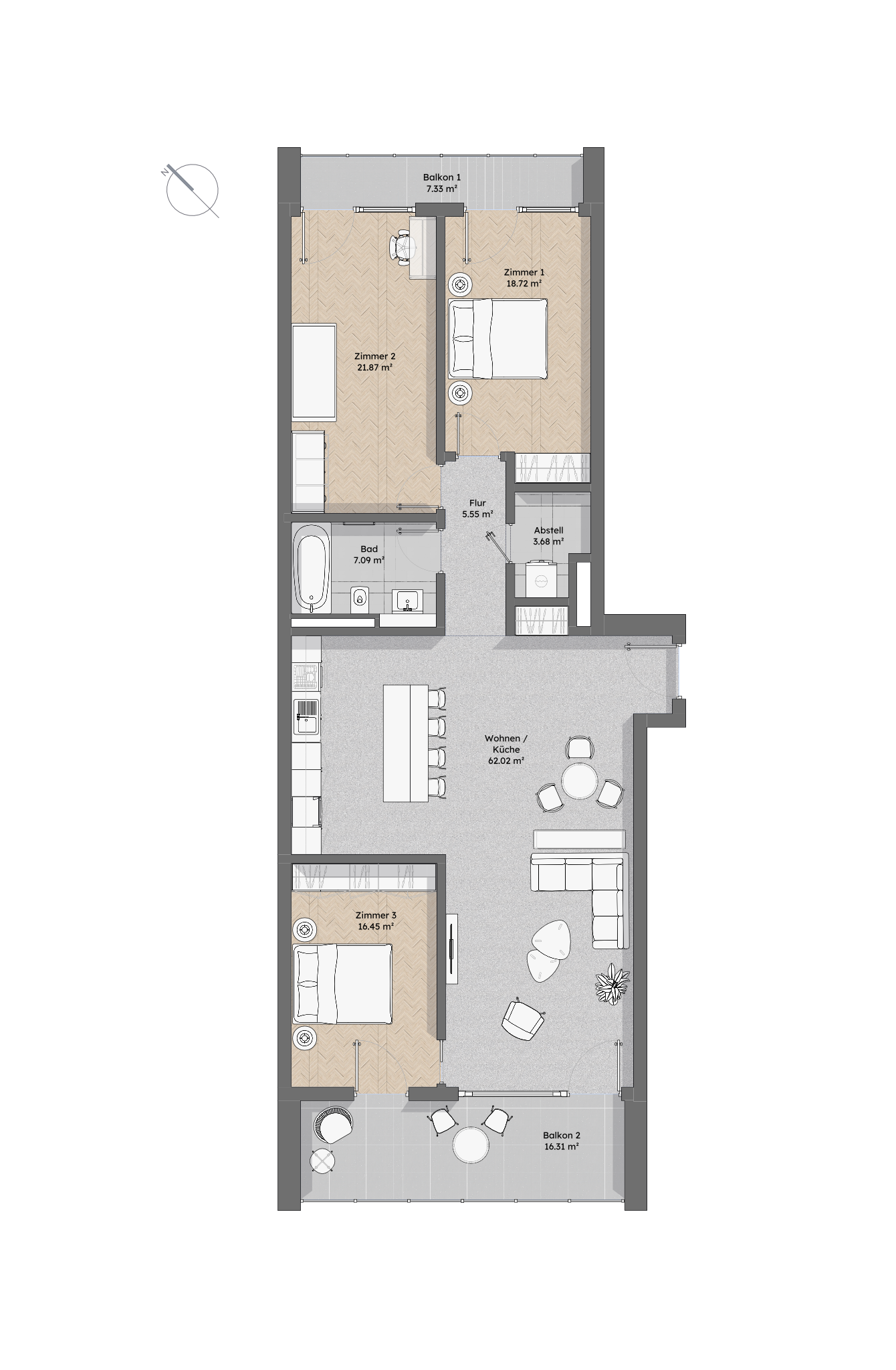 wohnung grundriss realistich