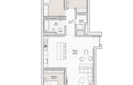 4 Room Floor Plan